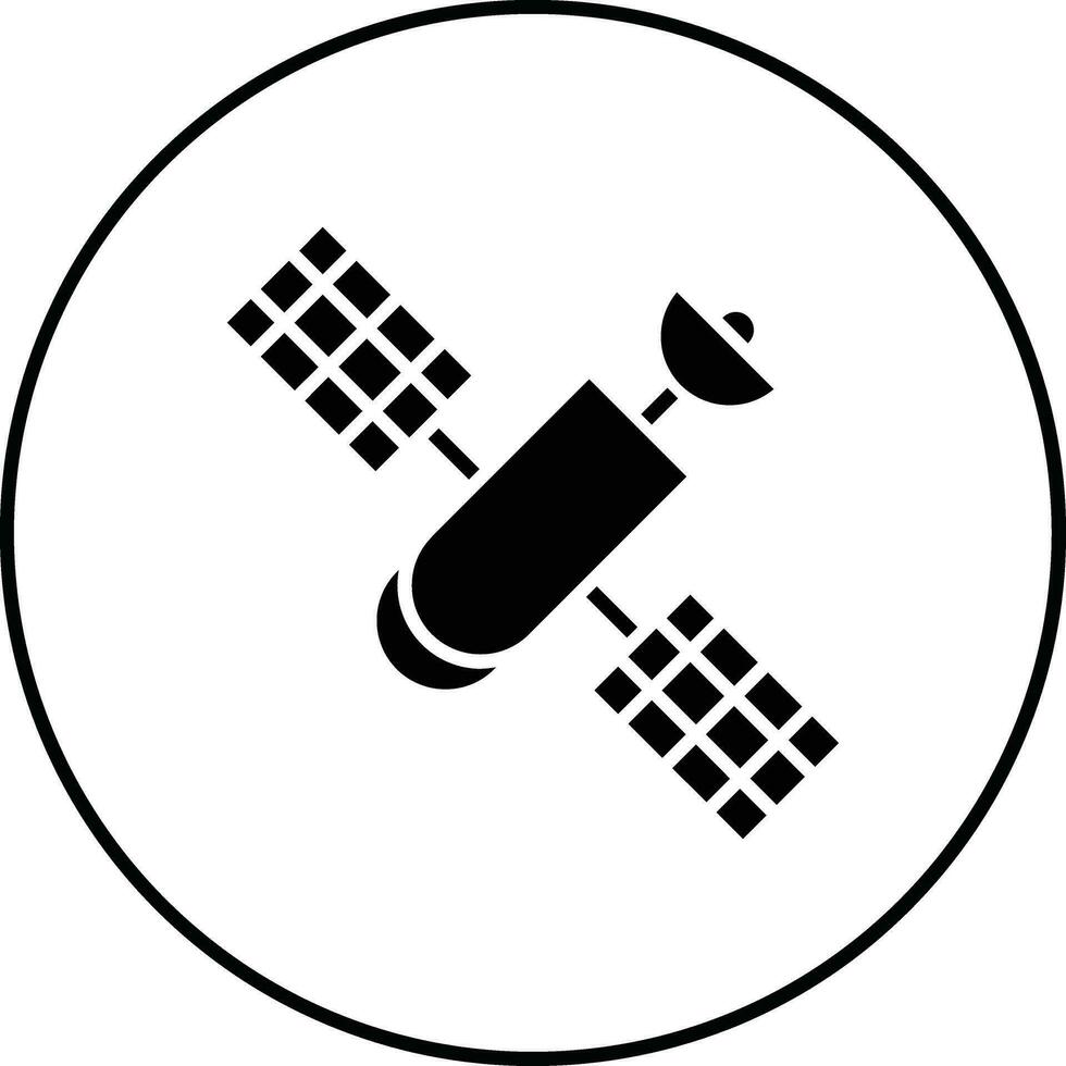 satelliet vector pictogram