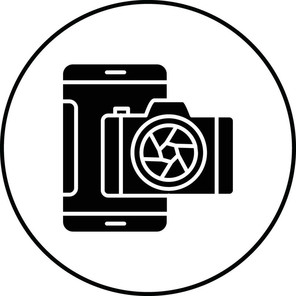 smartphone camera vector icoon