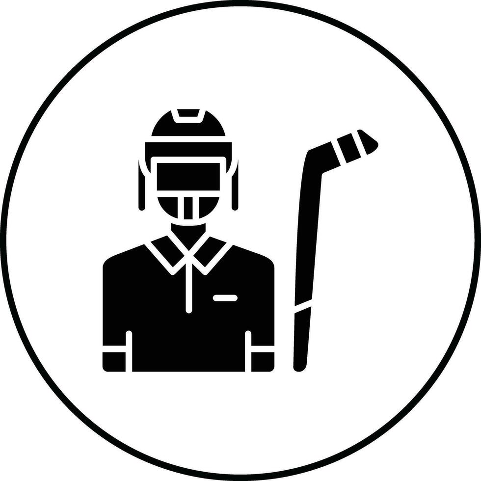 hockey speler vector icoon