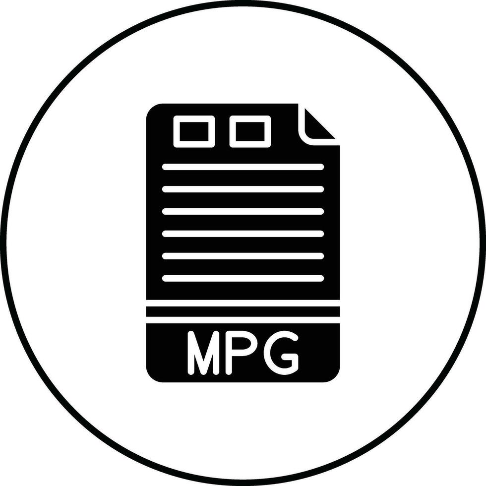 mpg vector icoon