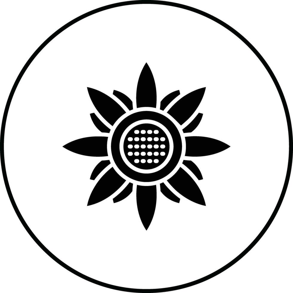 zonnebloem vector icoon