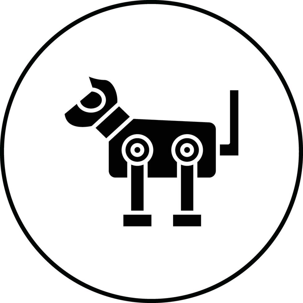 robot hond vector icoon