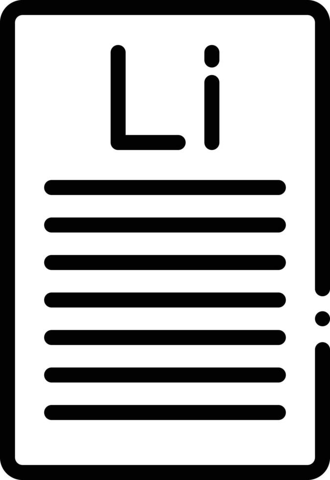 lijnpictogram voor lorem ipsum vector