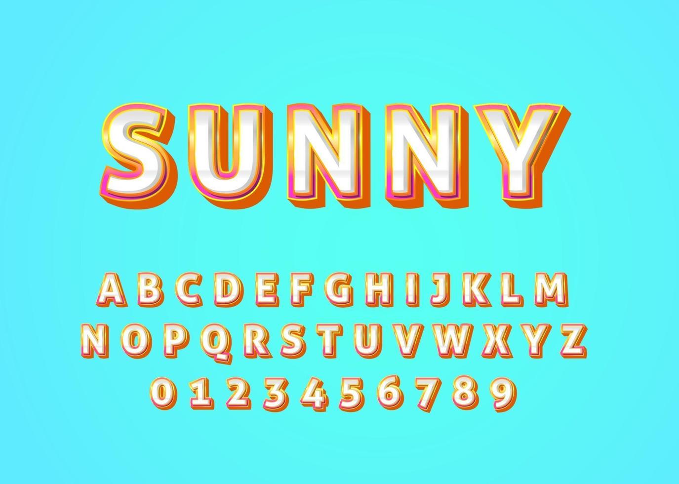 modern en levendig lettertype-effect vector