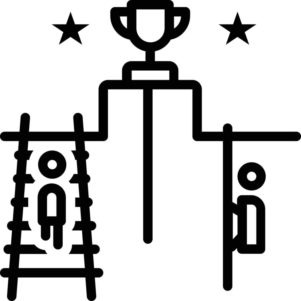 lijnpictogram voor competitie vector