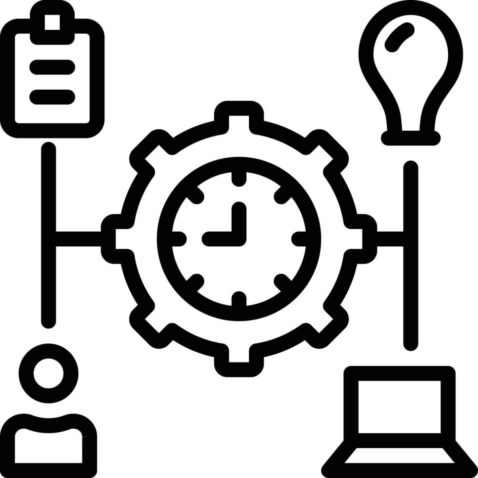 lijnpictogram voor beheren vector