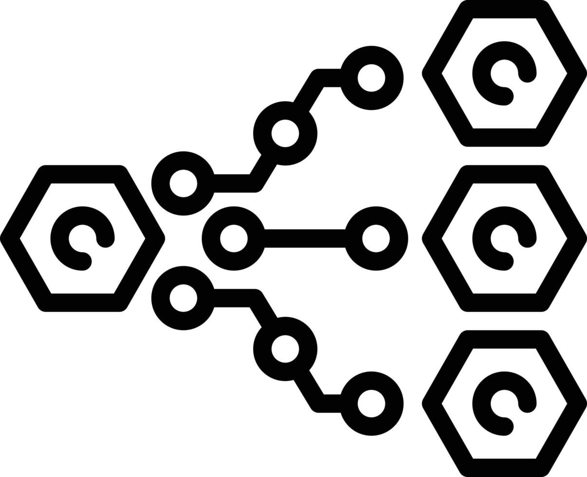 lijnpictogram voor organisatie vector