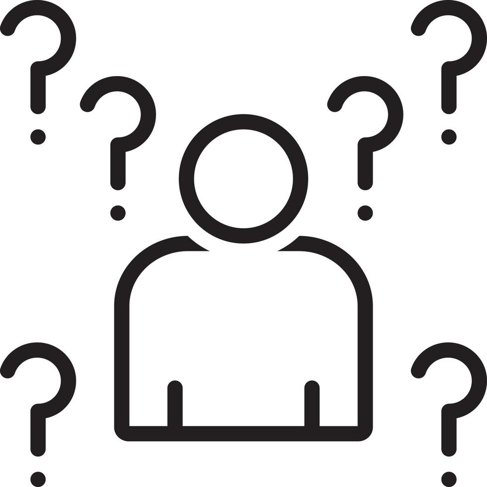 lijnpictogram voor whois vector