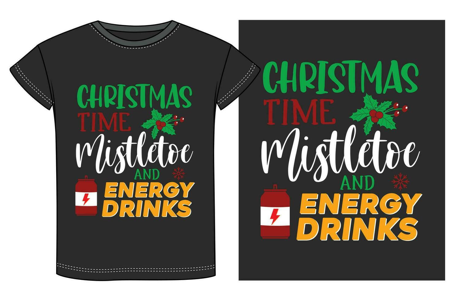 Kerstmis drinken partij t-shirt ontwerp vector