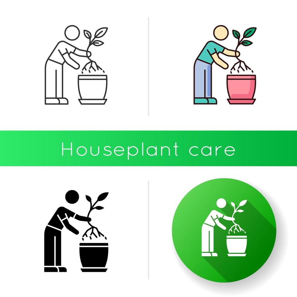 herbeplanting vector icon