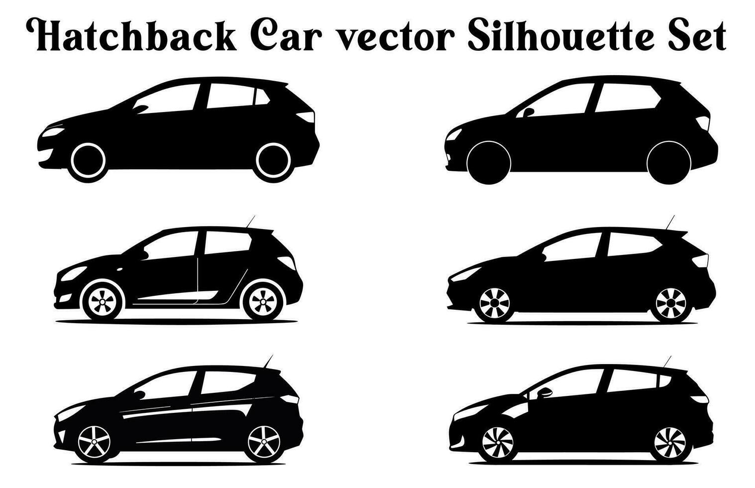 vector auto silhouetten bundel, reeks van auto vector silhouet clip art