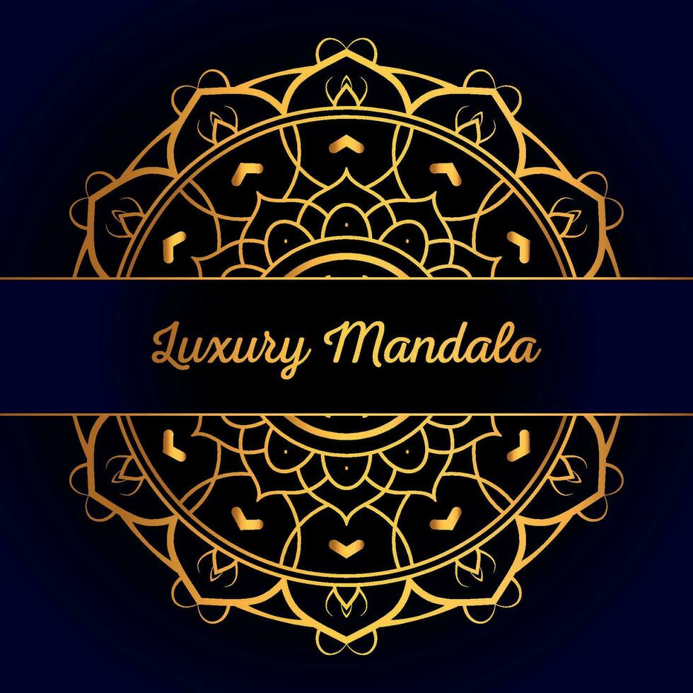 luxe mandala kunst achtergrond of mandala kunst vector