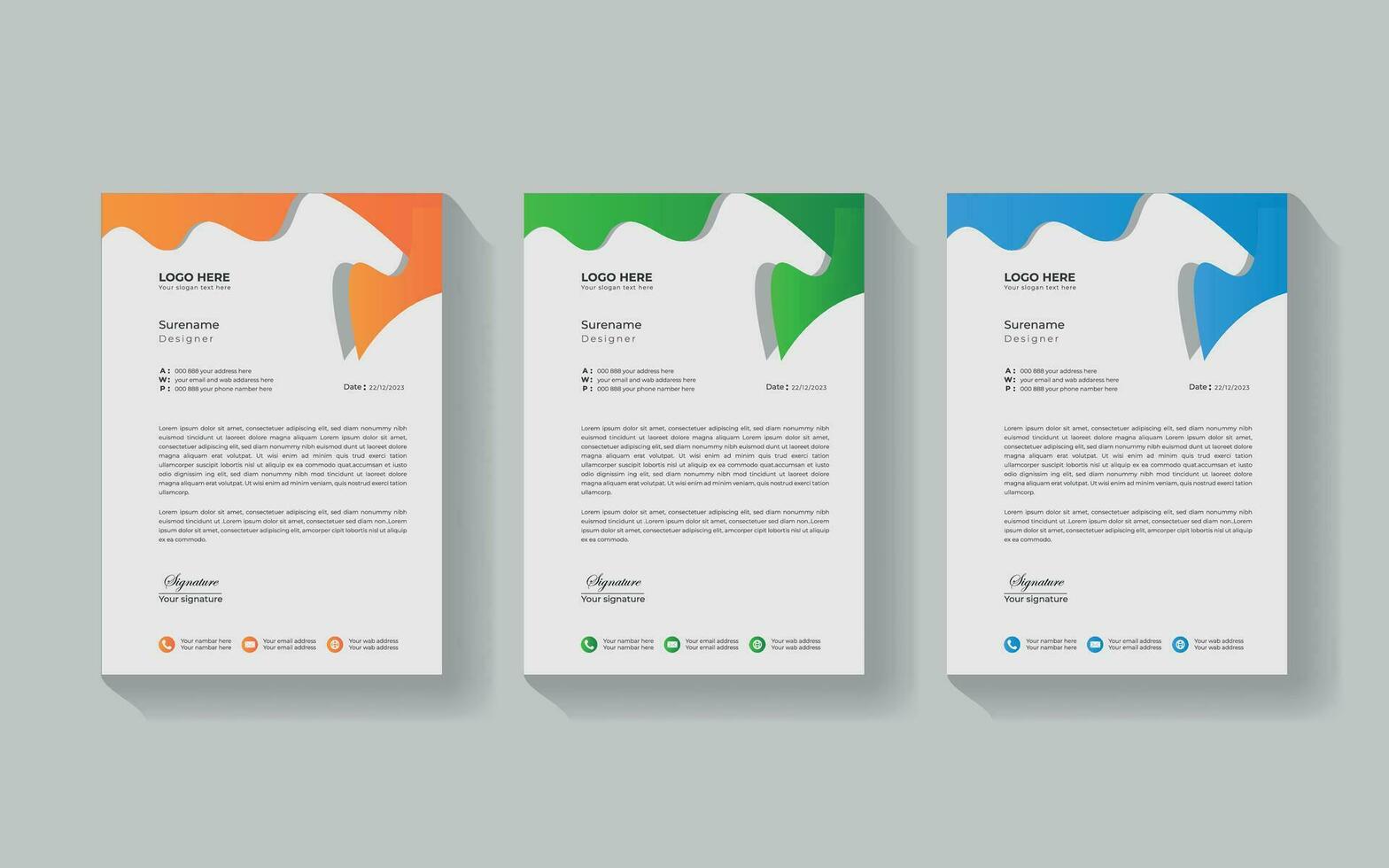 vector modern gemakkelijk uniek medisch nieuw minimalistische elegant zakelijke briefhoofd ontwerp in professioneel stijl.