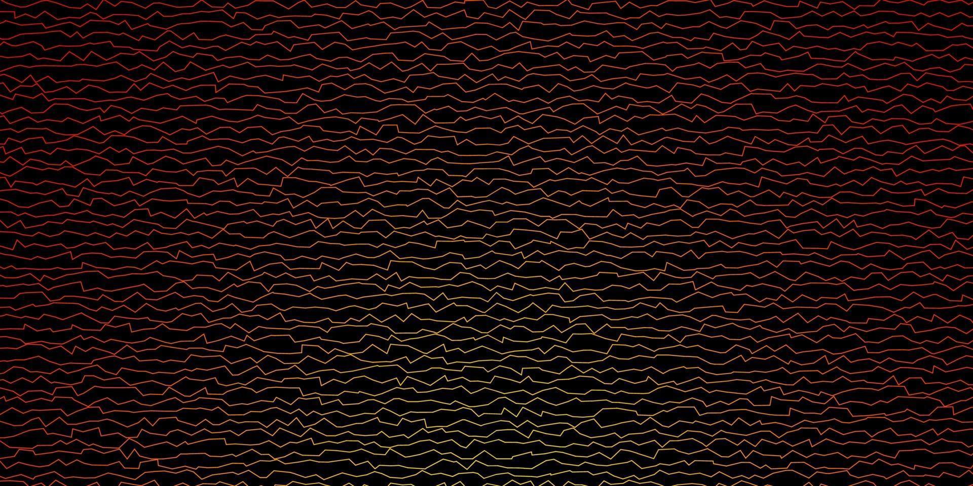 donkeroranje vector sjabloon met wrange lijnen.