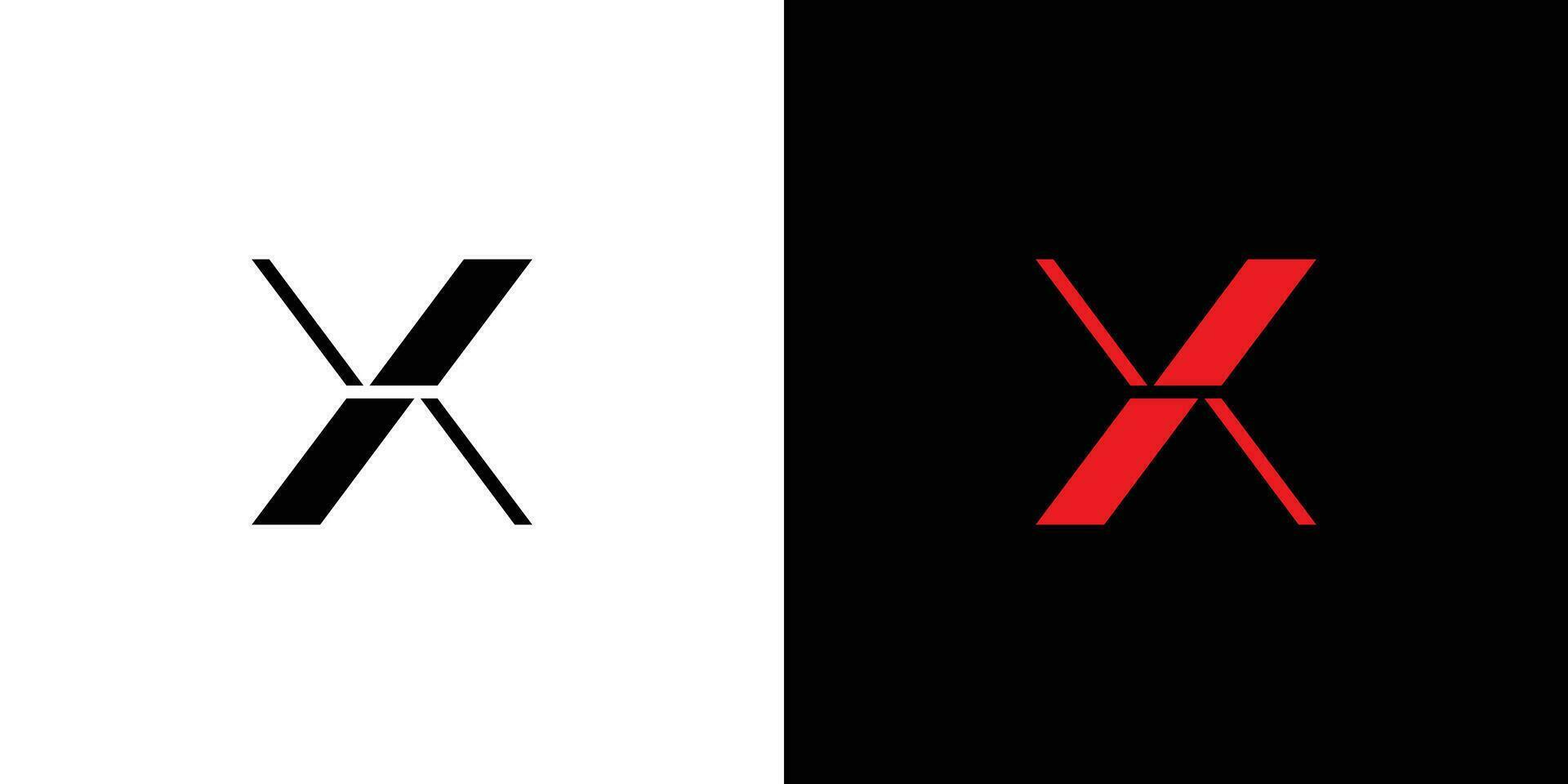modern en verfijnd letter x initialen logo-ontwerp vector