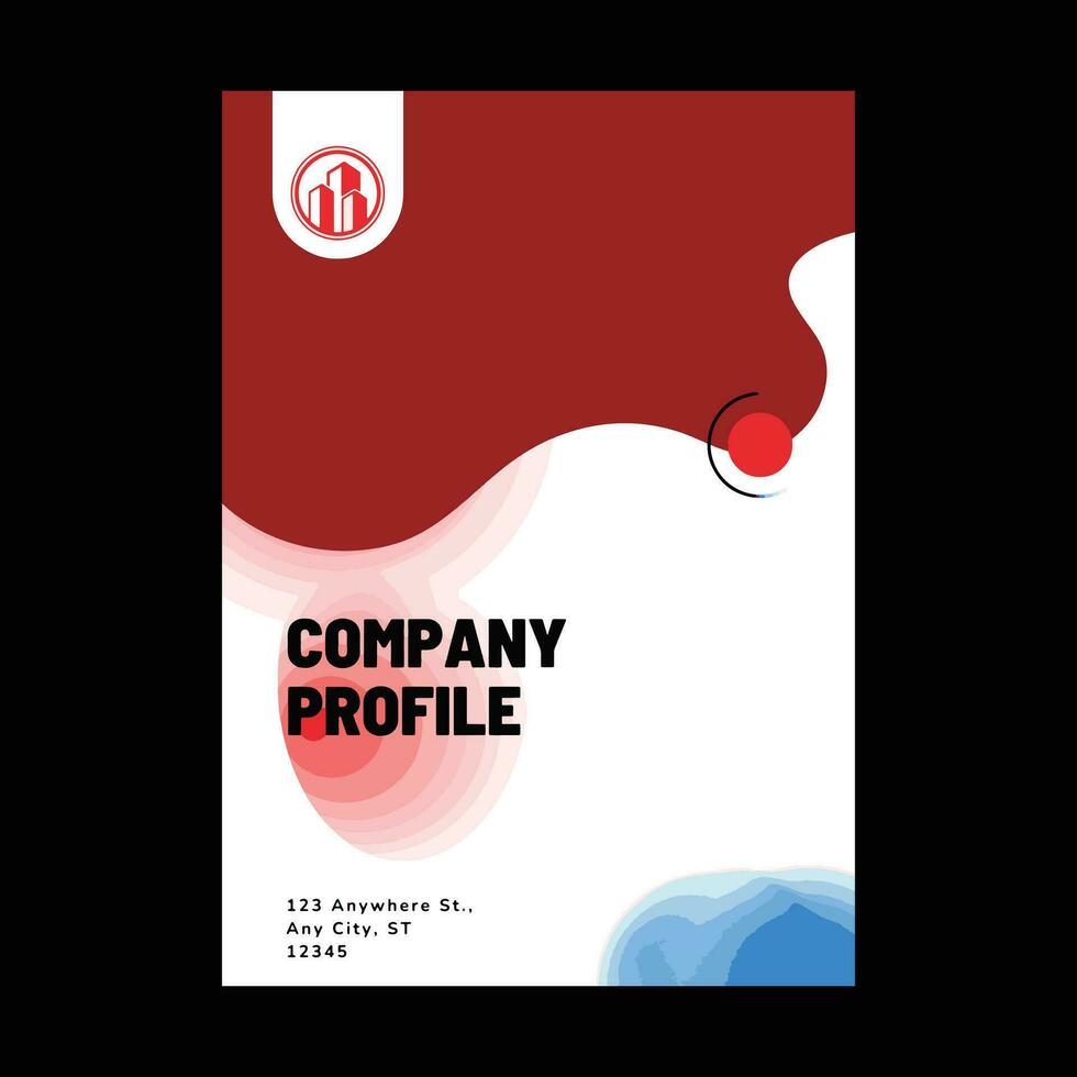 bedrijf bedrijf profiel sjabloon brochure lay-out vector