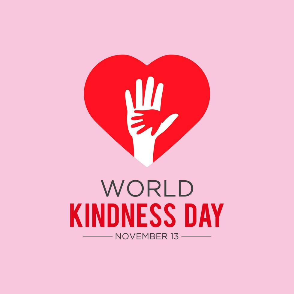 wereld vriendelijkheid dag is opgemerkt elke jaar in november 13. vector illustratie Aan de thema van wereld vriendelijkheid dag. sjabloon voor banier, groet kaart, poster met achtergrond.