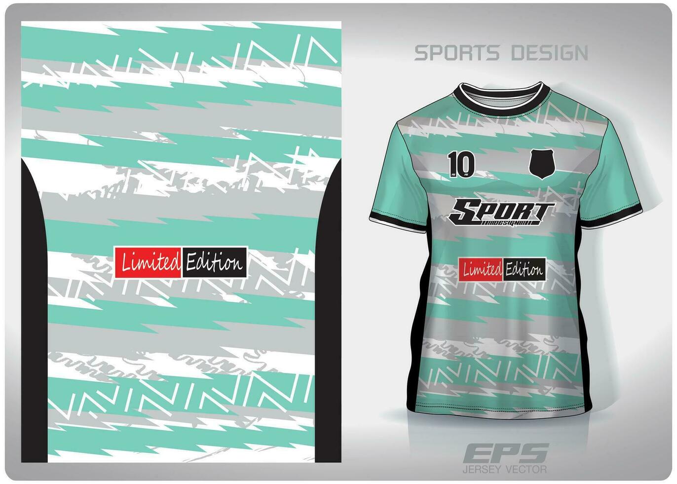 vector sport- overhemd achtergrond afbeelding.mint groen horizontaal bliksem patroon ontwerp, illustratie, textiel achtergrond voor sport- t-shirt, Amerikaans voetbal Jersey overhemd
