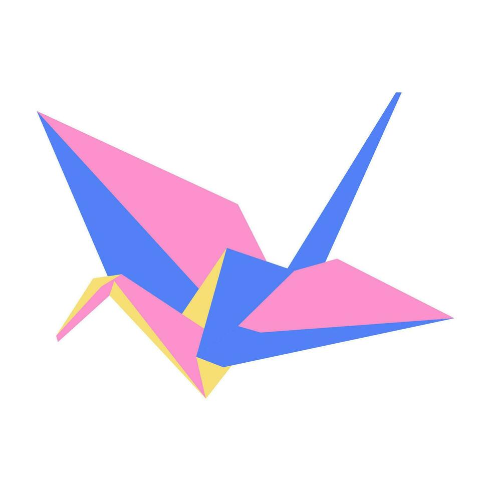 90s origami vector illustratie