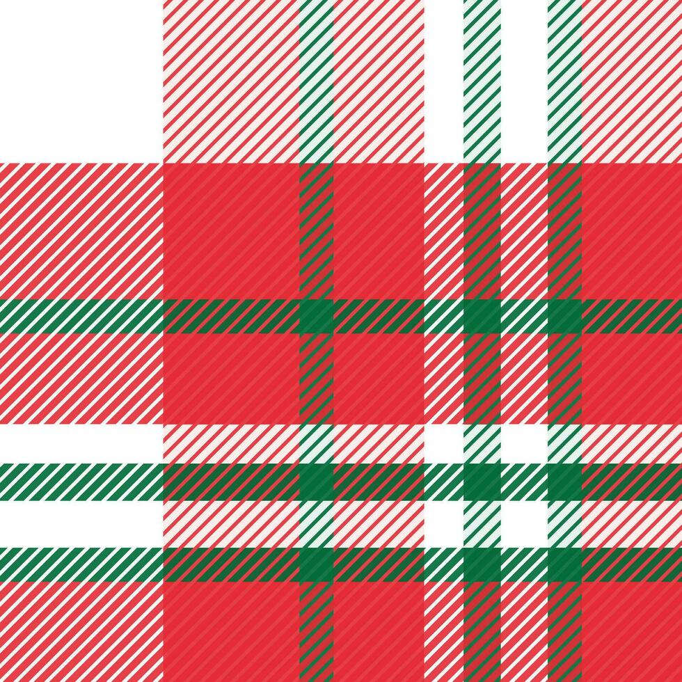 traditioneel Kerstmis plaid patroon - feestelijk rood en groen Schotse ruit voor vakantie seizoen vector