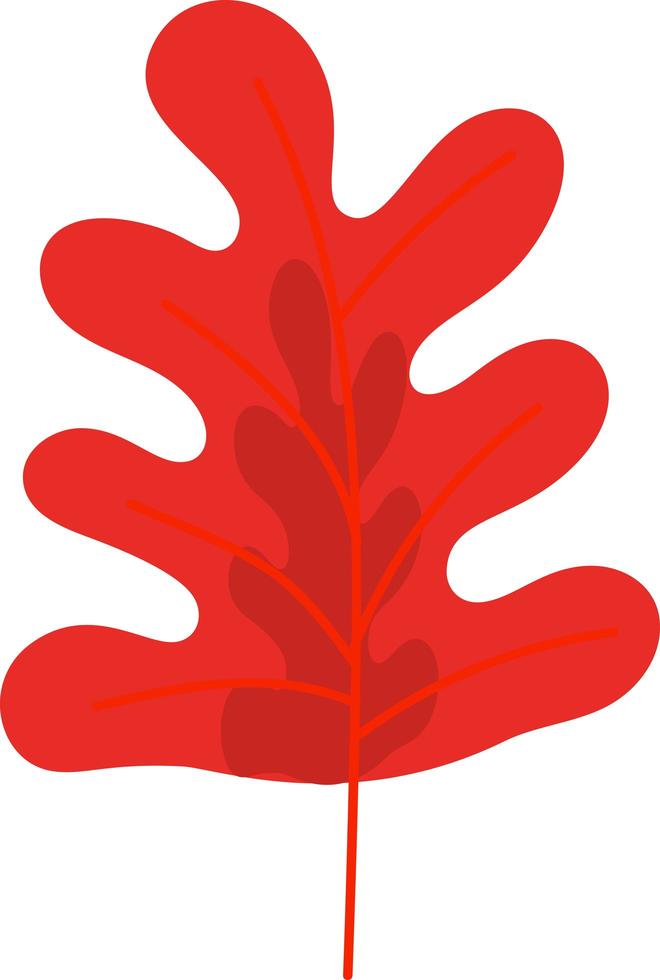 boom gedroogd rood blad milieu natuur vector