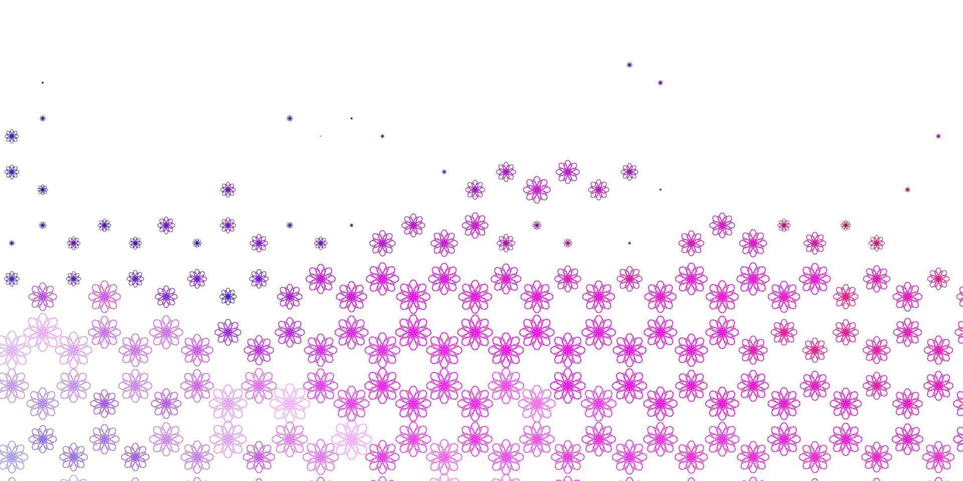 lichtpaarse, roze vector achtergrond met curven.