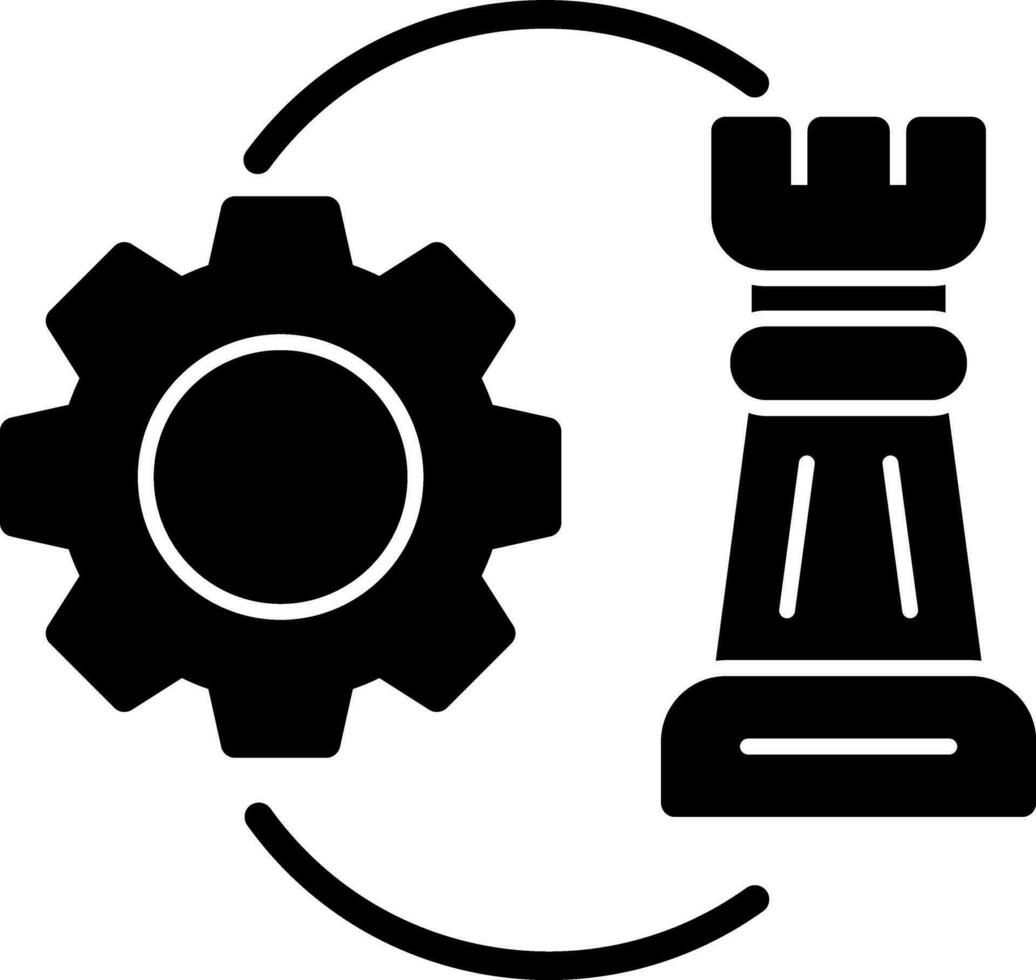 strategisch uitvoering vector icoon ontwerp