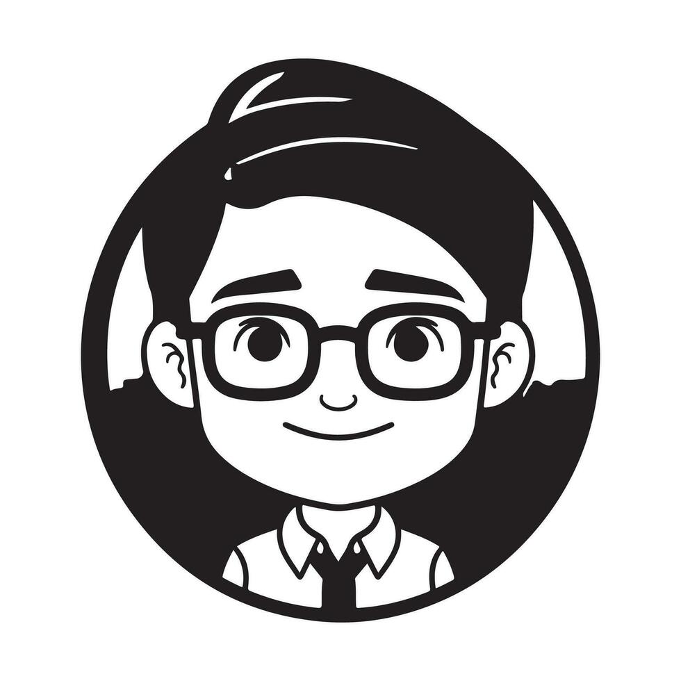 geek jongen vector illustratie