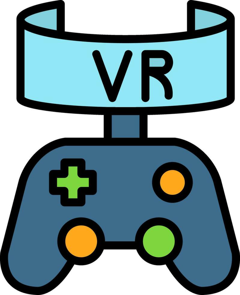 vr spel vector icoon ontwerp