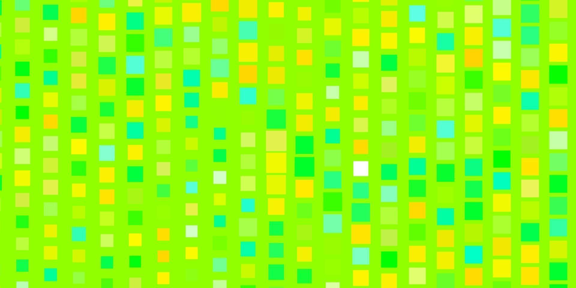 lichtgroene, gele vectorachtergrond met rechthoeken. vector