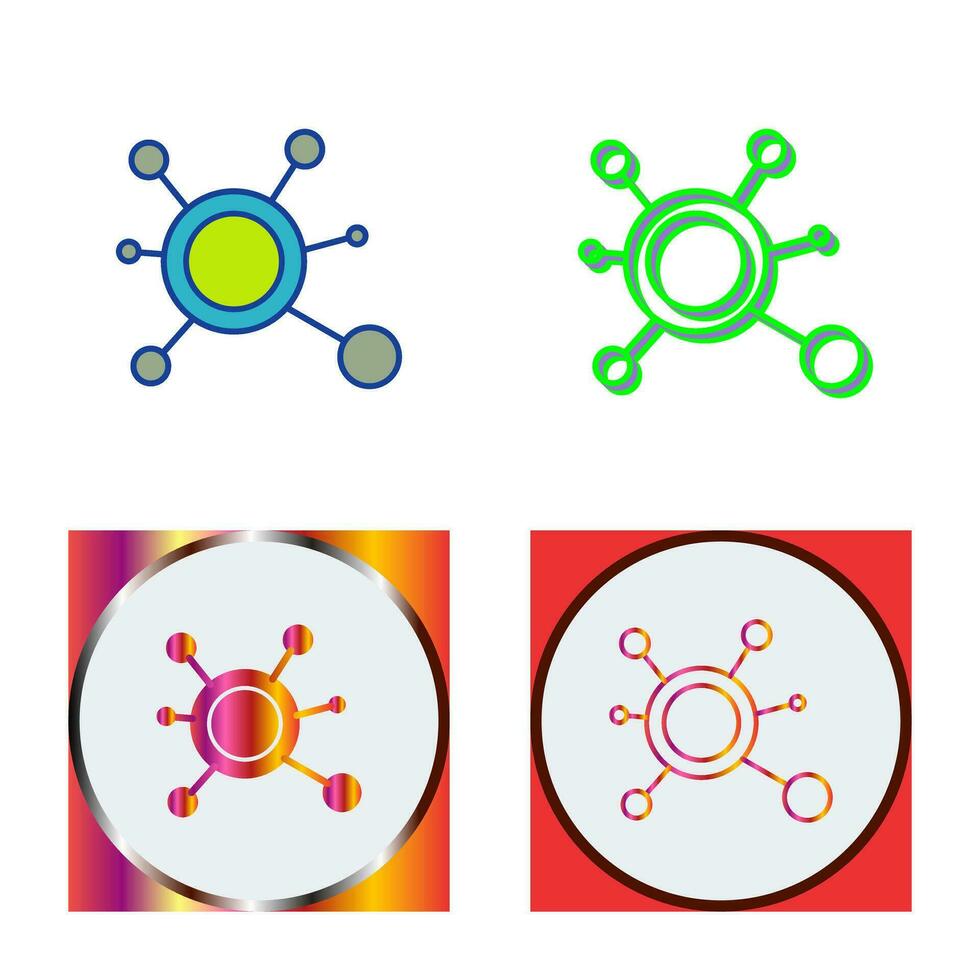 molecuul vector pictogram