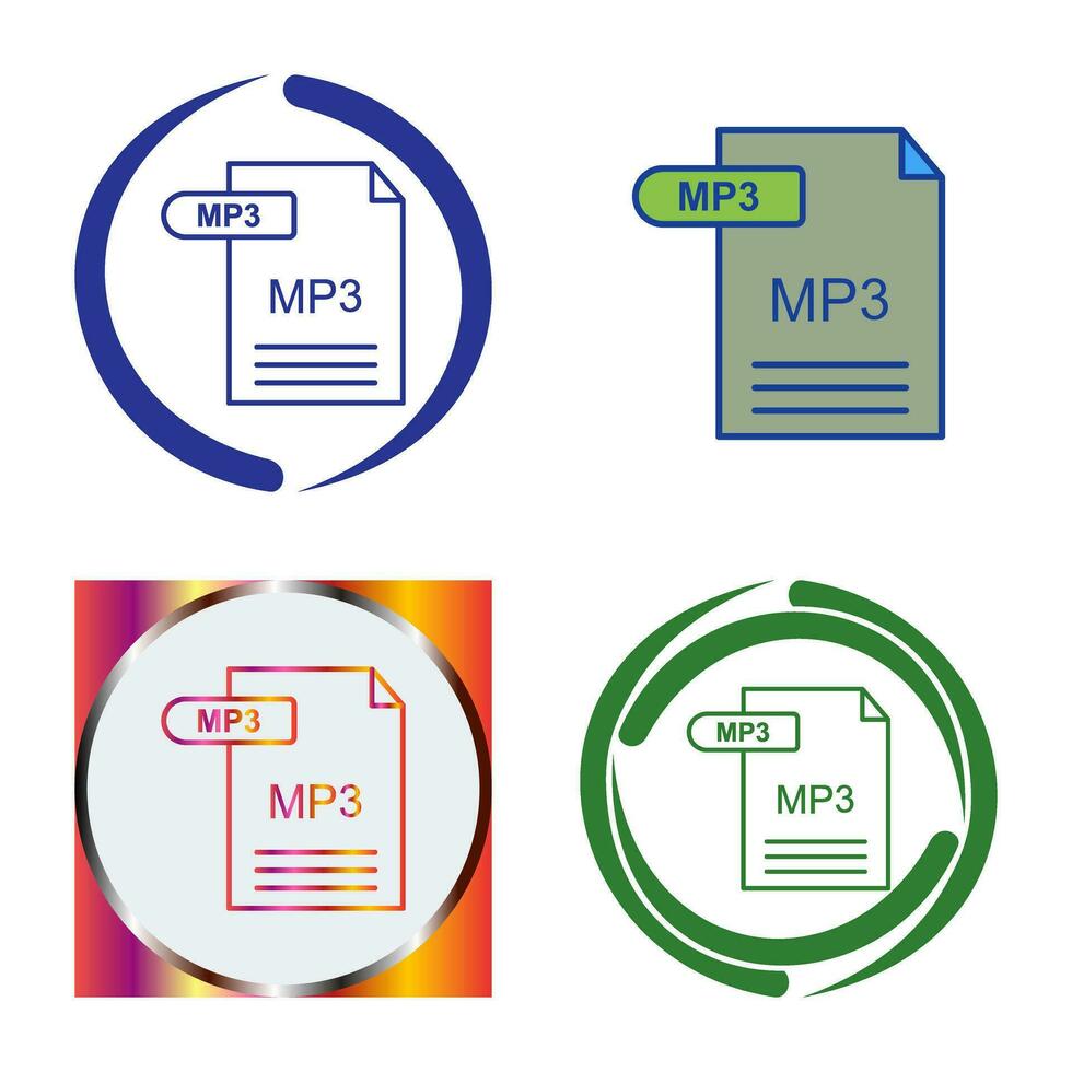 mp3 vector icoon