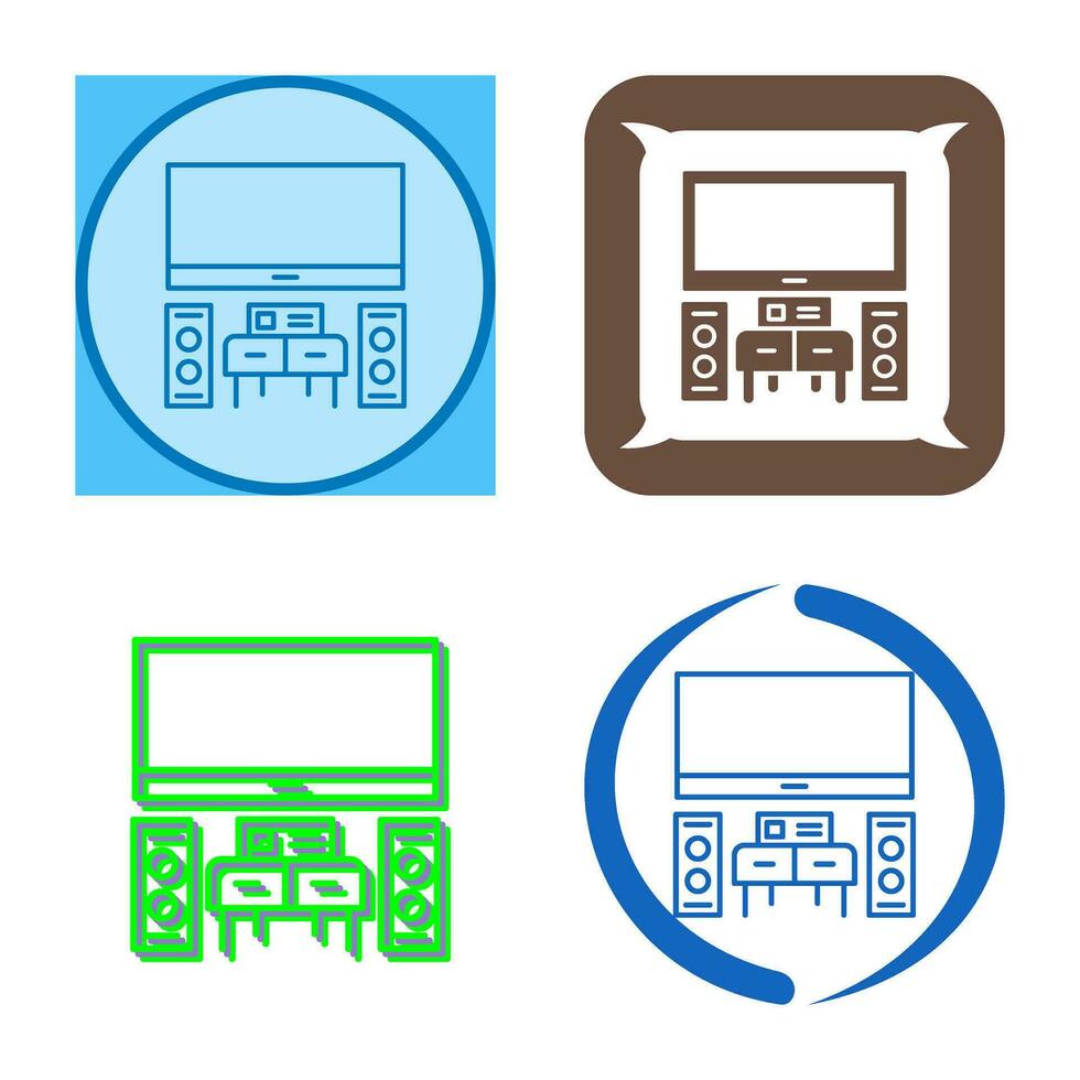 thuisbioscoop vector pictogram