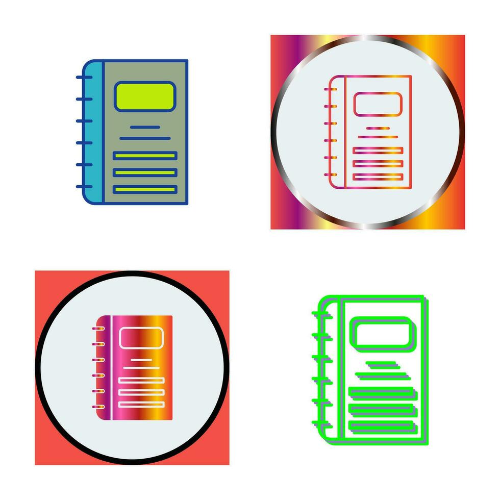 notebook vector pictogram