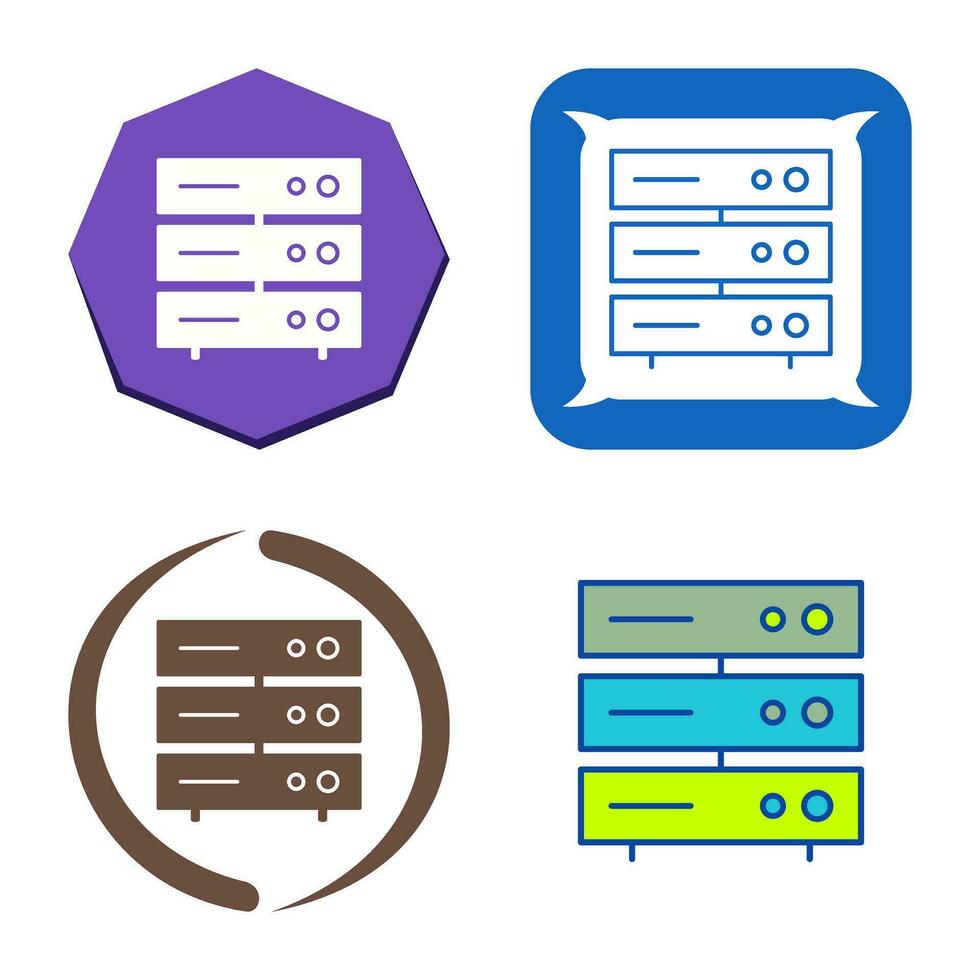 uniek server netwerk vector icoon