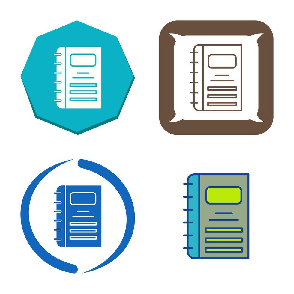 notebook vector pictogram