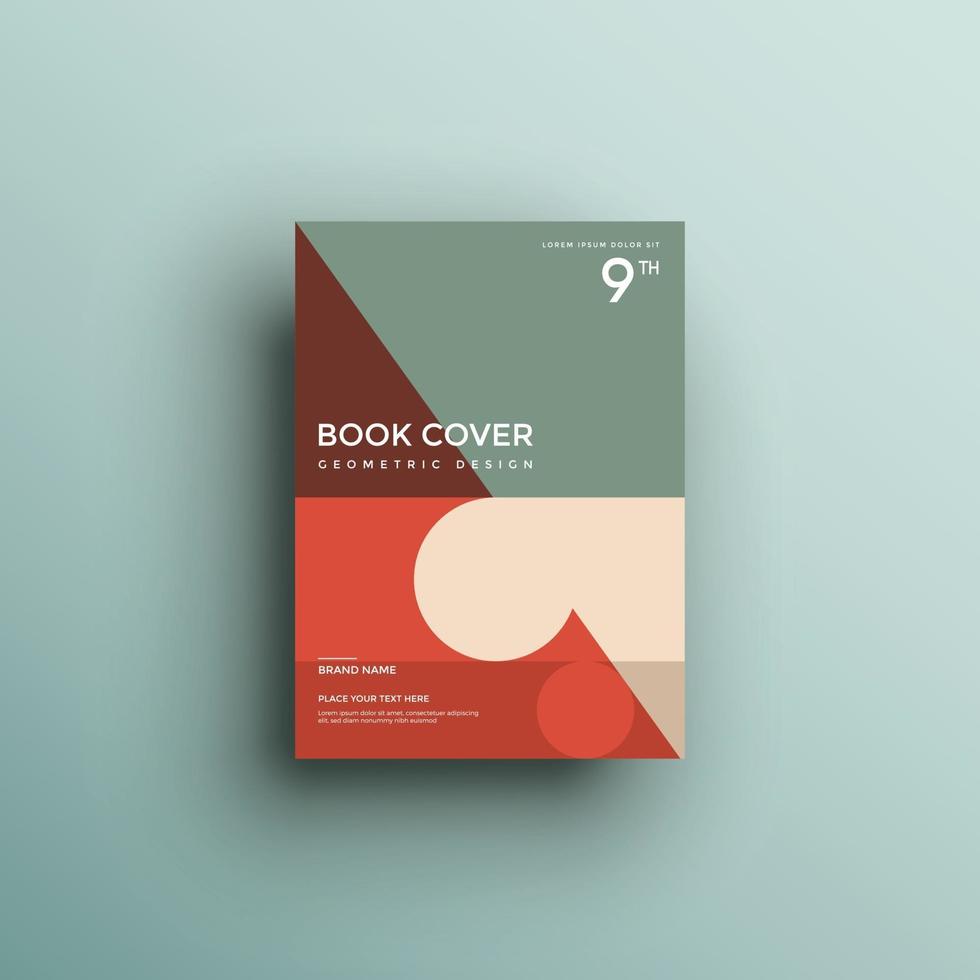 brochureachtergrond met geometrische vormen, boekomslagontwerp vector