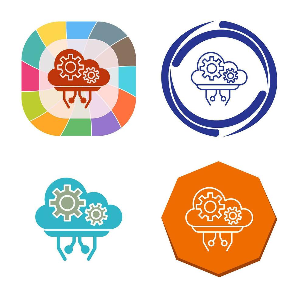 cloud computing vector icon