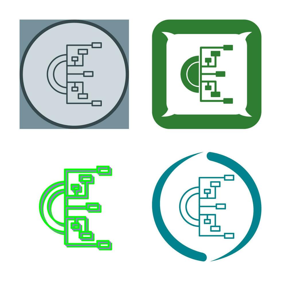 stroomdiagram vector pictogram