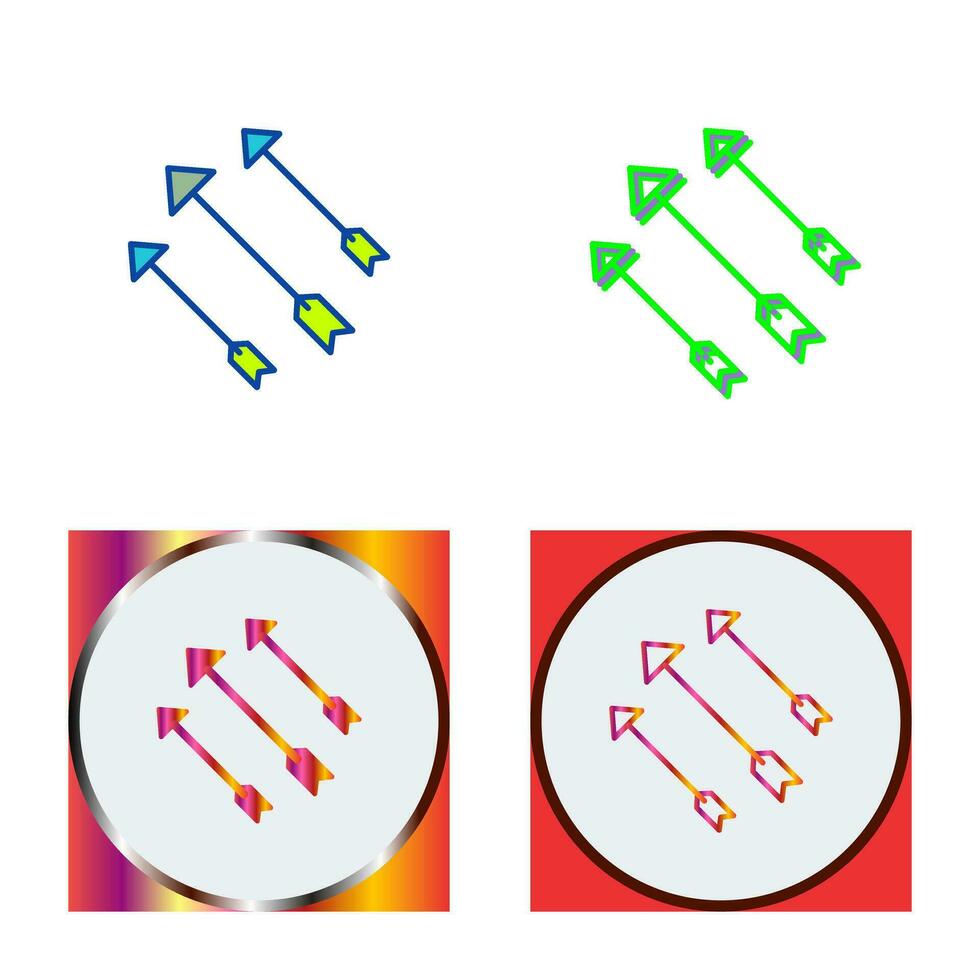 uniek pijlen vector icoon