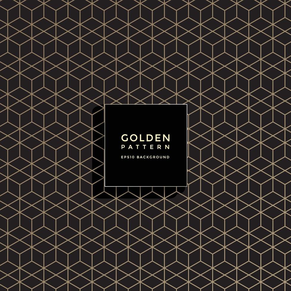 luxe gouden geometrisch patroon, abstracte patroonachtergrond vector
