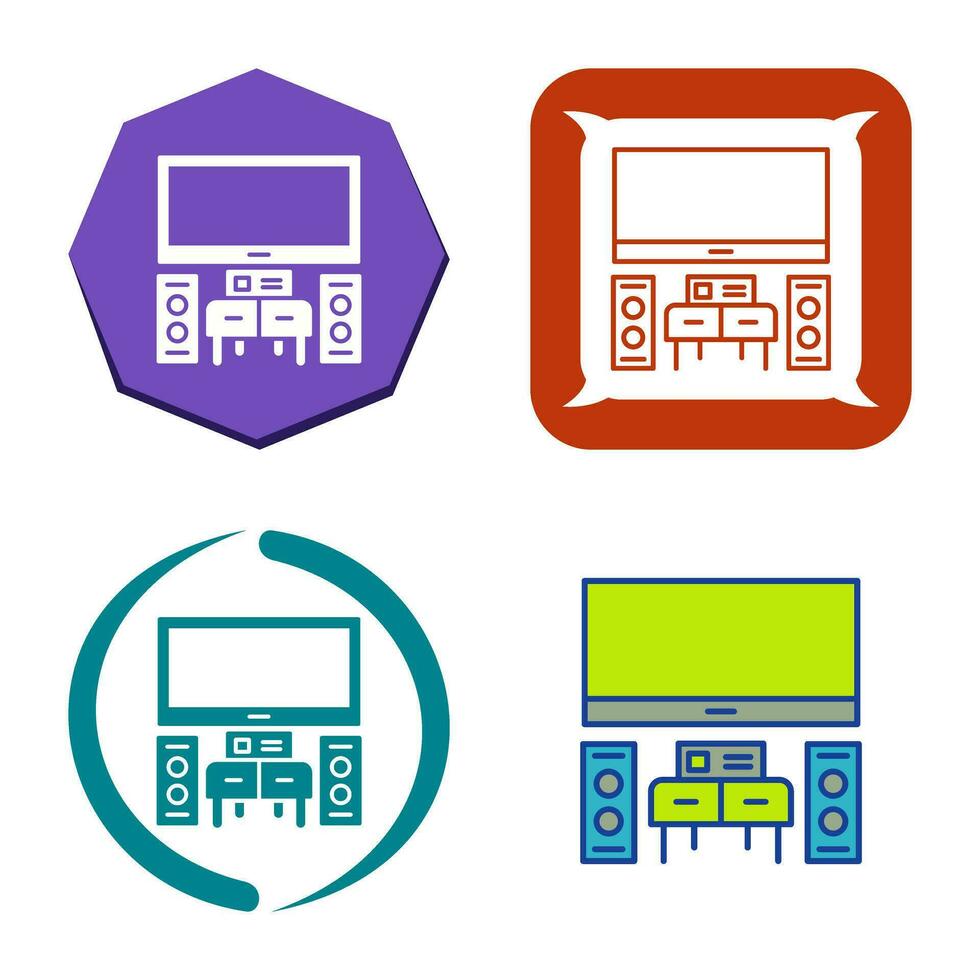 thuisbioscoop vector pictogram