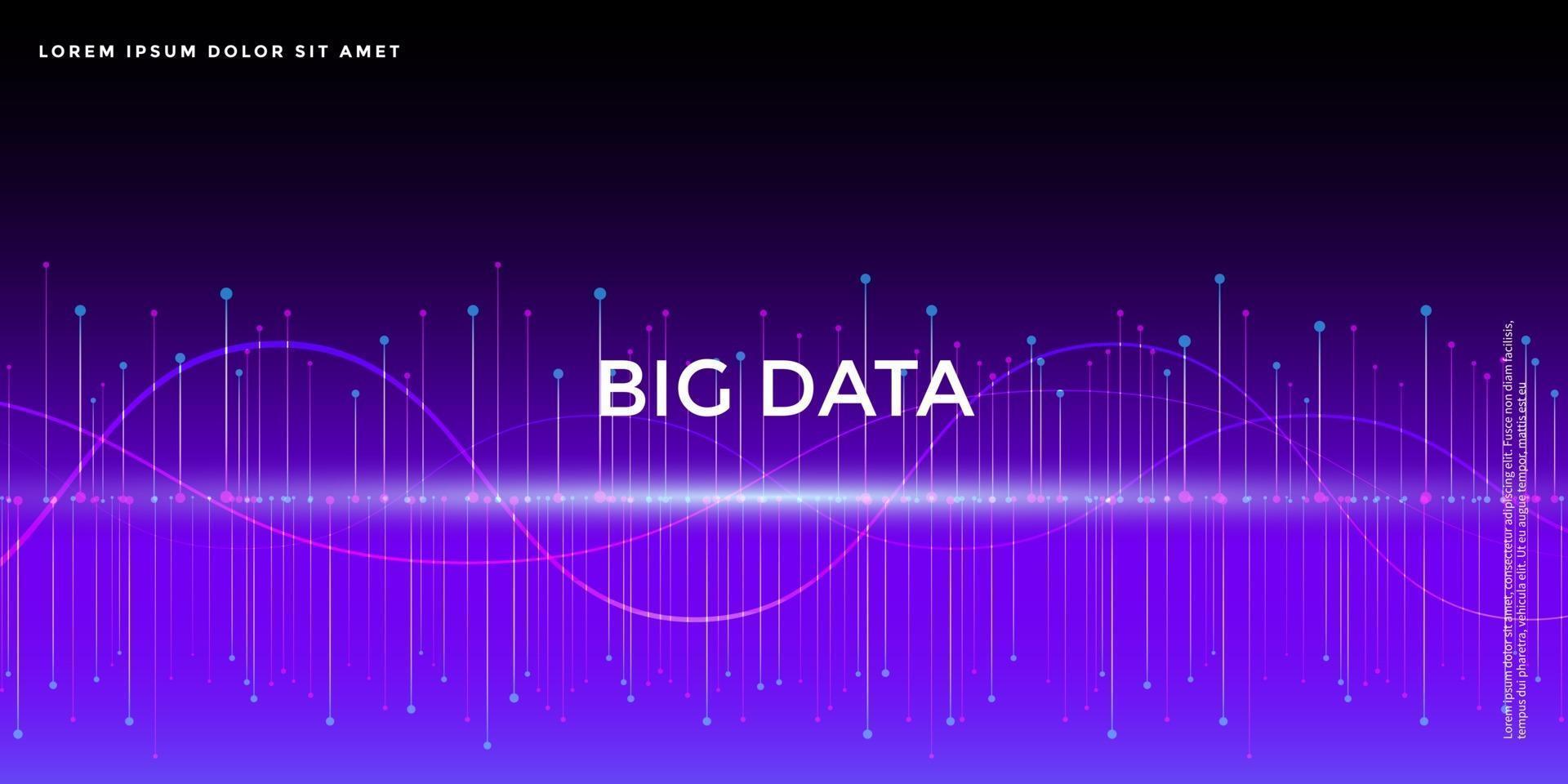 geavanceerde technische achtergrond, abstract 5g-concept, big data vector