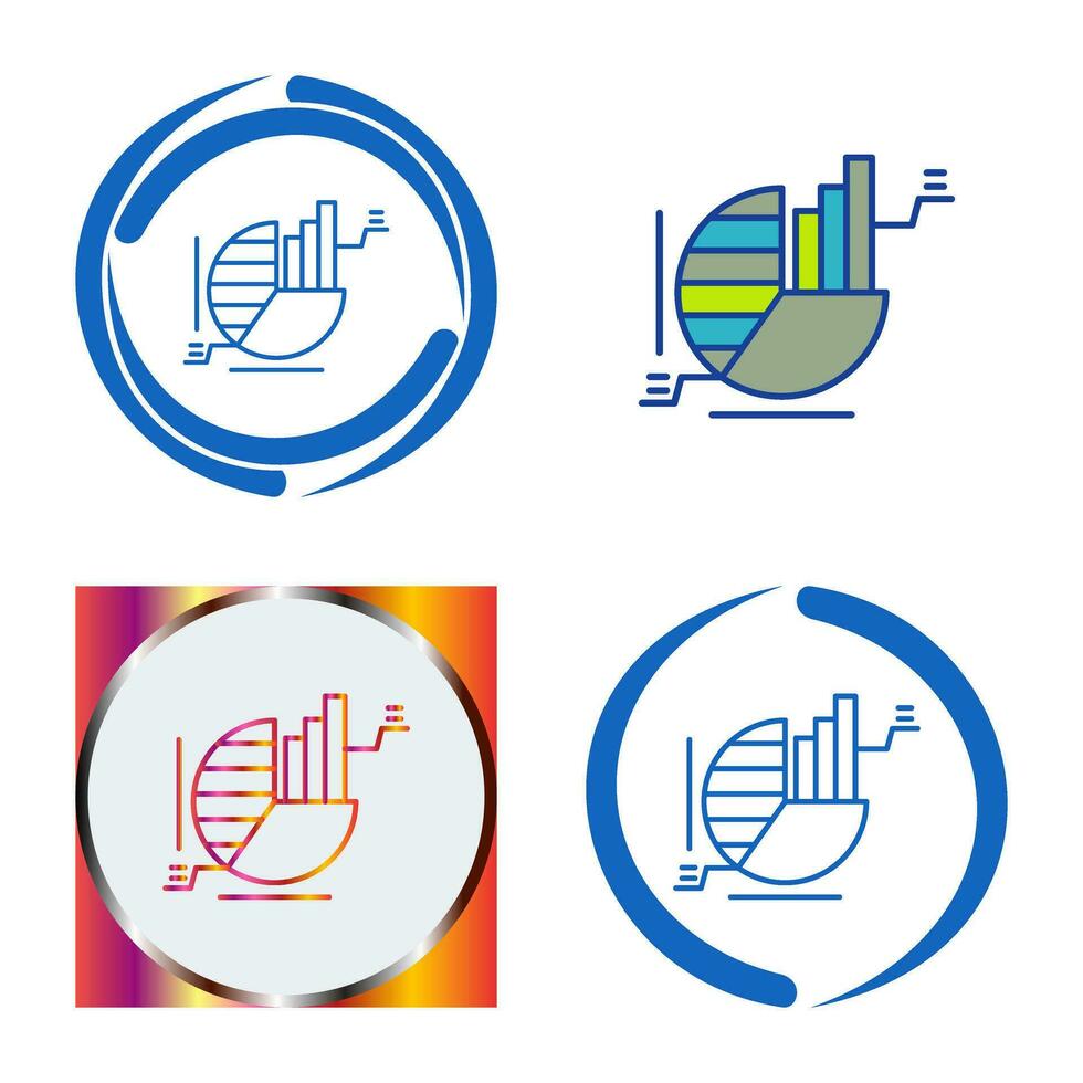 cirkeldiagram vector pictogram