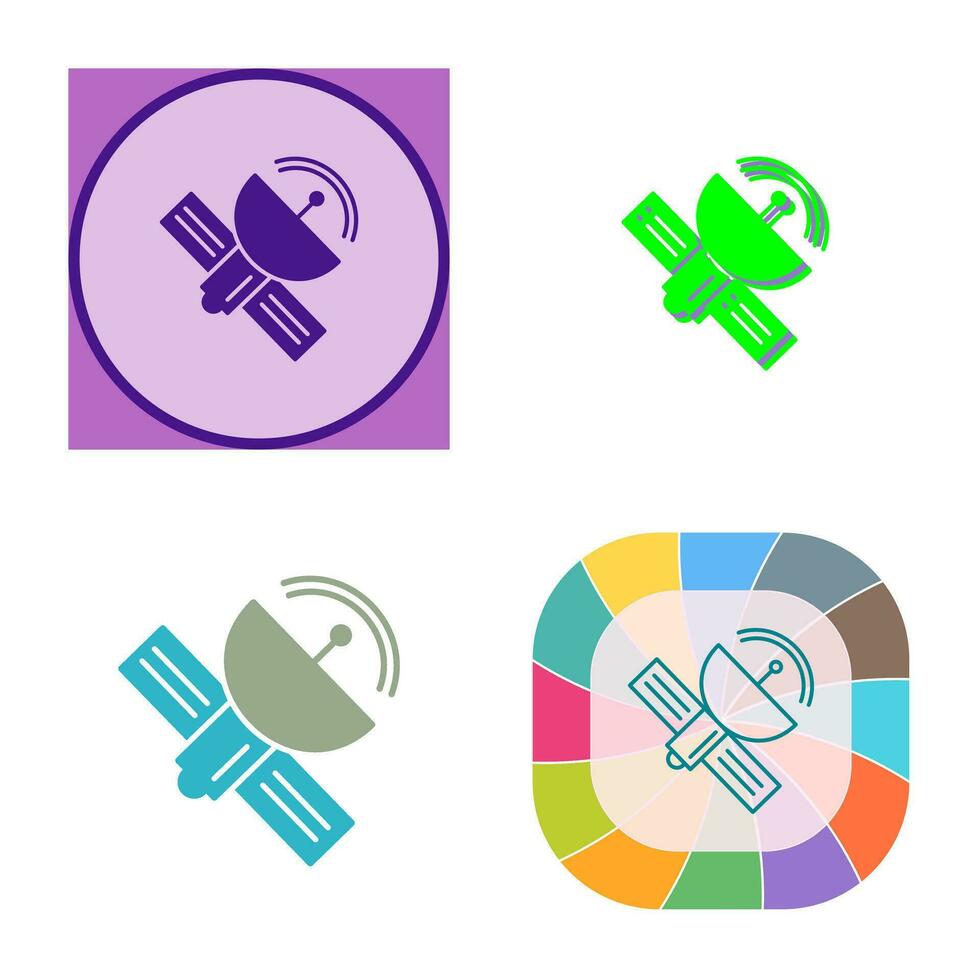 satelliet vector pictogram