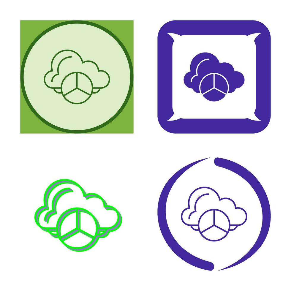 cirkeldiagram vector pictogram