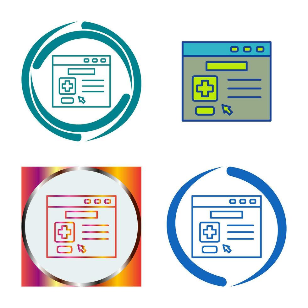 browser vector pictogram