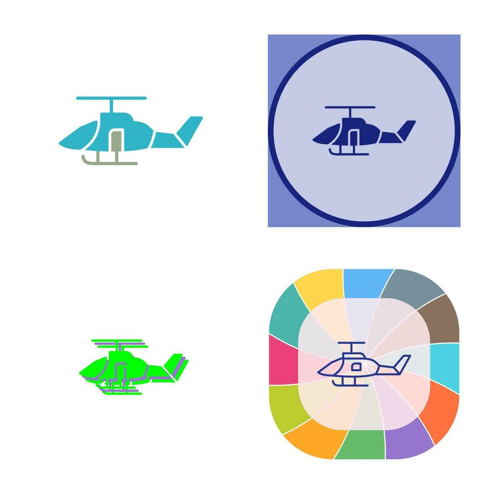 leger helikopter vector icoon