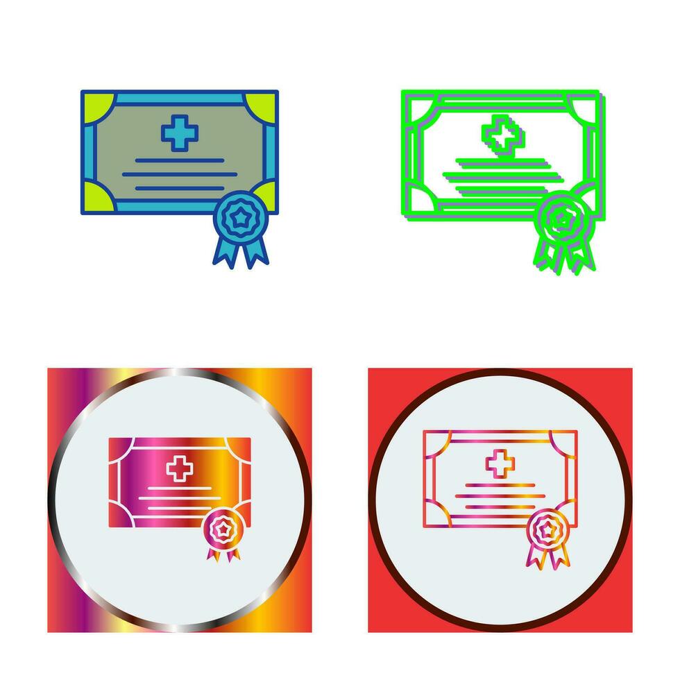 certificaat vector pictogram