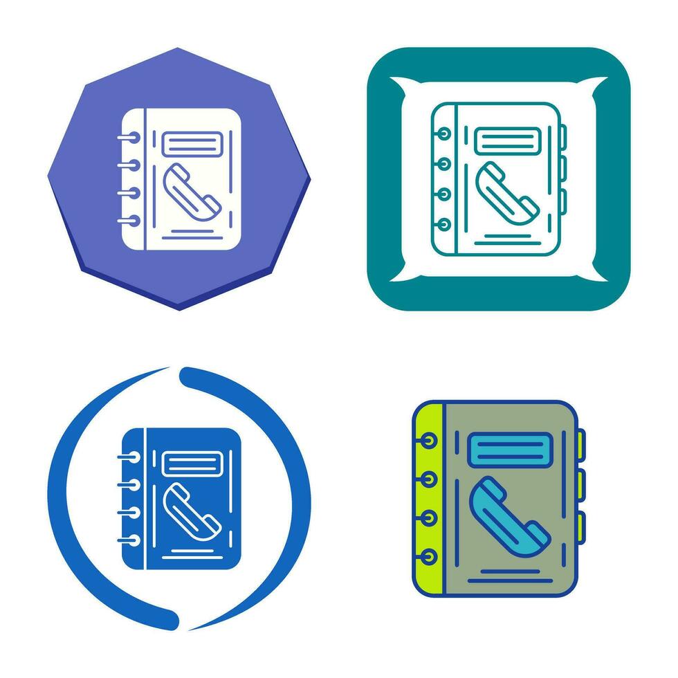 telefoonboek vector pictogram